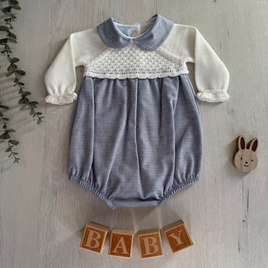 Conjunto Pelele y Capota Nube