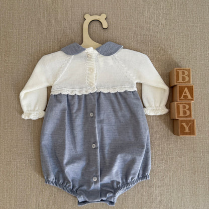 Conjunto Pelele y Capota Nube