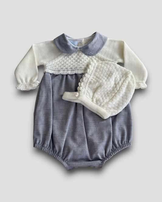 Conjunto Pelele y Capota Nube